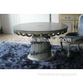 Blue Amber dining room home furniture dining table,euro classical luxury solid wood round tables BA-1202
